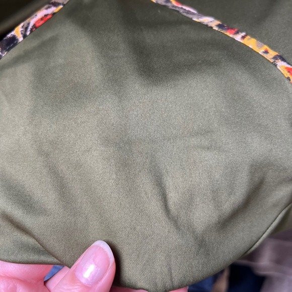 Cato Womens Sz XL Slip Dress Olive Green Spaghetti Strap Coquette Artsy Boho Y2K - Picture 10 of 11